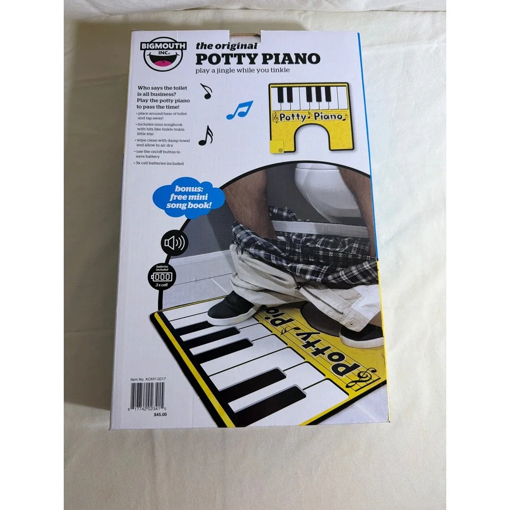 The Original Potty Piano Bathroom Floor Mat Musical Novelty Gift